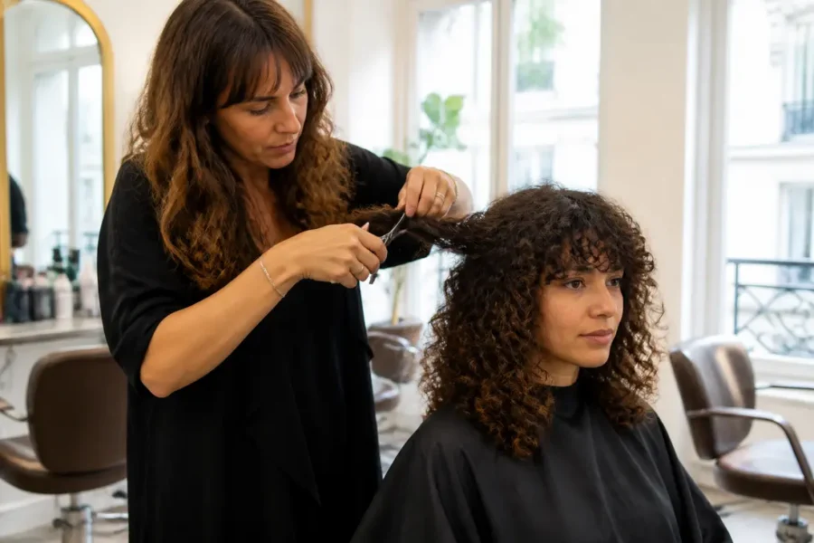 Conseils de coiffure professionnels pour réussir des coupes courtes pour cheveux frisés sans effet triangle