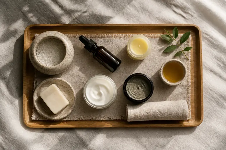 Sélection de produits cosmétiques Linaé pour affiner son profil cutané.